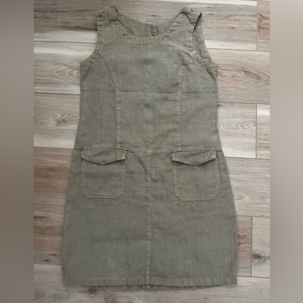 Vintage Click Linen Jumper M